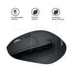 Mouse raton logitech m720 optico wireless y bluetooth inalambrico  triathlon - Imagen 3