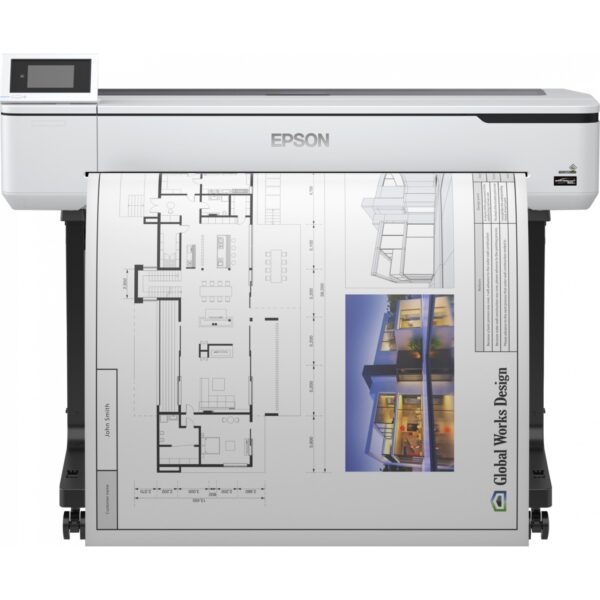 Plotter epson surecolor sc - t5100 a0 36 pulgadas - 2400ppp - 1gb - usb - red - wifi - wifi direct - pedestal