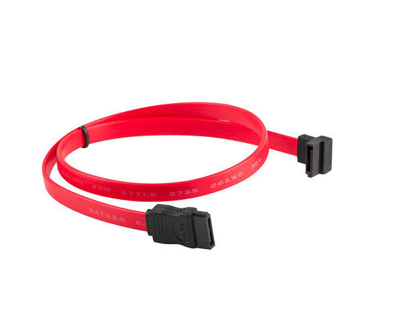 Cable sata iii lanberg 6gb - s hembra hembra angulo 0.5m rojo