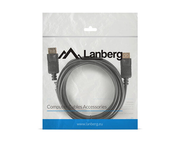 Cable displayport lanberg macho macho 4k 3m negro