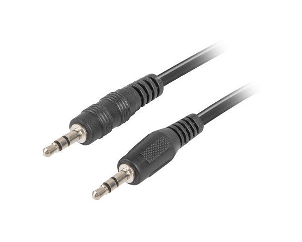 Cable estereo lanberg jack 3.5mm macho - jack 3.5mm macho 1.2m negro