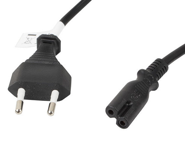 Cable de alimentacion lanberg ocho cee 7 - 16 a iec320 c7 1.8m
