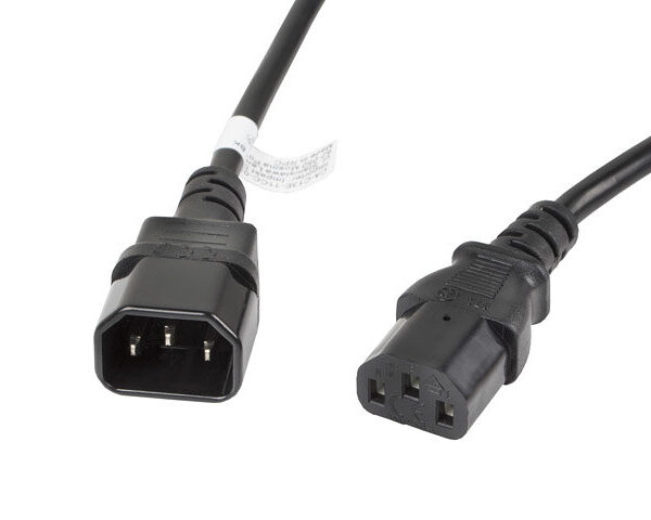 Cable alargador lanberg alimentacion cpu iec320 c13 h - iec320 c14 m vde 3m