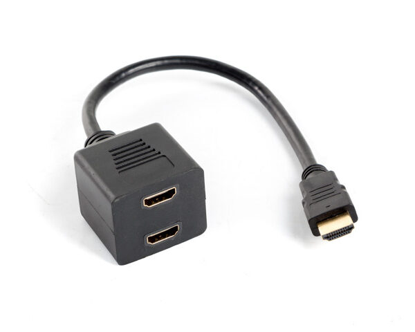 Adaptador lanberg hdmi macho -  hdmi hembra x2 splitter 20cm