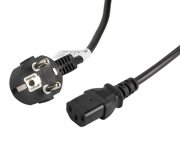 Cable de alimentacion lanberg schuko cee 7 - 7 a iec320 c13 5m