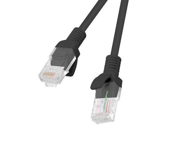 Cable red lanberg latiguillo cat.6 utp 10m negro fluke passed