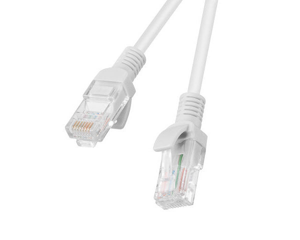 Cable red lanberg latiguillo cat.5e utp 0.25m gris fluke passed