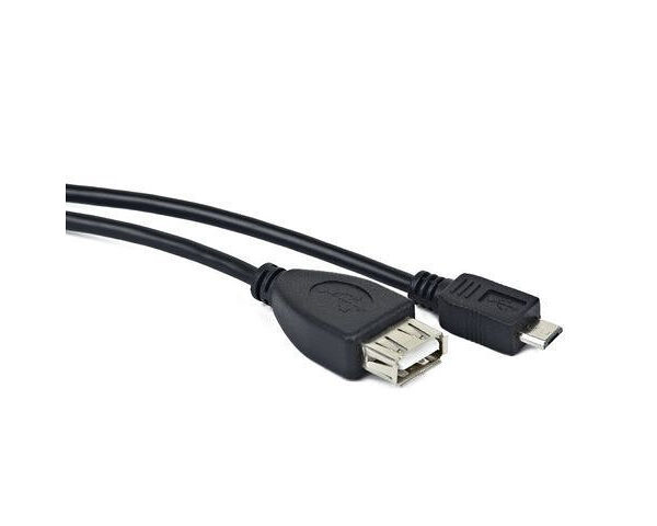 Cable usb lanberg micro m a usb tipo a f 2.0 otg negro 15cm oem