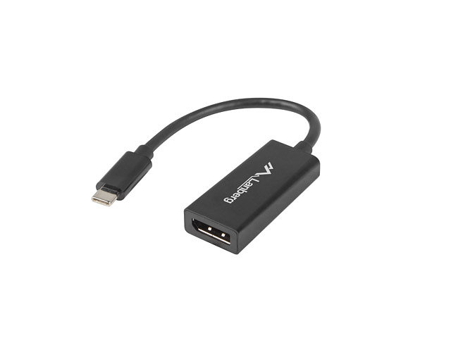 Adaptador usb lanberg usb tipo c m 3.1 a displayport h 15cm negro - 1 Adaptador usb lanberg usb tipo c m 3.1 a displayport h 15cm negro - Imagen 1