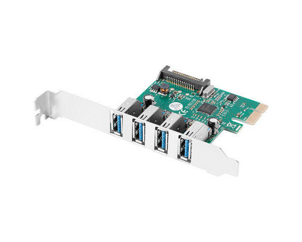 Tarjeta pci express lanberg x1 a 4x usb tipo a 3.1 gen1 low profile