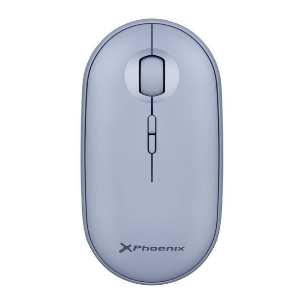 Phoenix rebble ratón inalambrico bluetooth y 2.4 ghz hasta 3 dispositivos con receptor usb clic silencioso para portátil notebook pc chomebook mac color azul