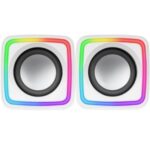 Altavoces mars gaming mscubew 8w blanco