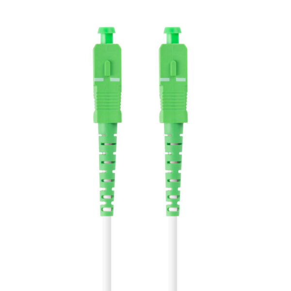 Latiguillo fibra optica sc - apc lanberg 2.5m mono simplex g657a2 lszh blanco