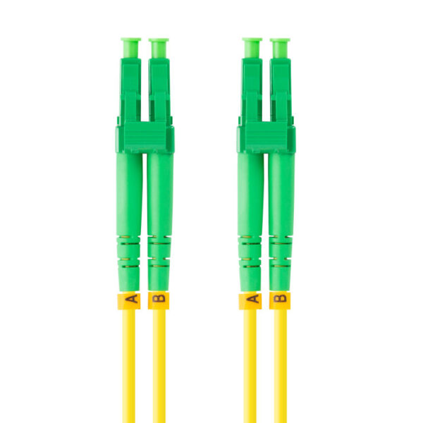Latiguillo fibra optica lc - apc a lc - upc lanberg 2m mono duplex g657a1 lszh amarillo
