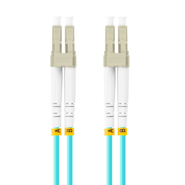 Latiguillo fibra optica lc - upc lanberg 3m multi duplex om3 50 - 125 lszh azul