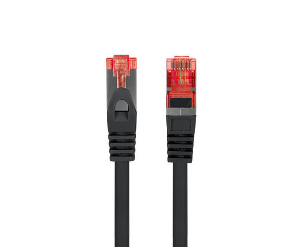 Cable red lanberg latiguillo cat.6 s - ftp lszh cu 3m negro fluke passed