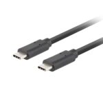 Cable usb tipo c lanberg 1m - macho - macho - negro - Imagen 2