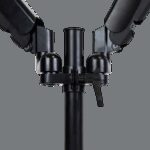 Brazo articulado soporte doble monitor ajustable 27 pulgadas vesa 75 x 75 - 100 x 100 - Imagen 8