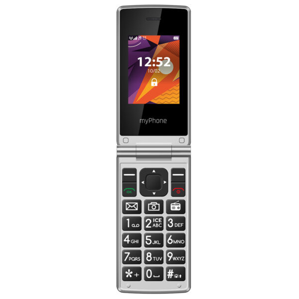 Telefono movil myphone tango lte black - silver -  2.4 pulgadas -  2mpx -  4g - negro y plateado