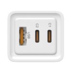 Cargador de pared leotec 65w carga rapida 2 usb tipo - c pd 1 usb - a blanco - Imagen 5