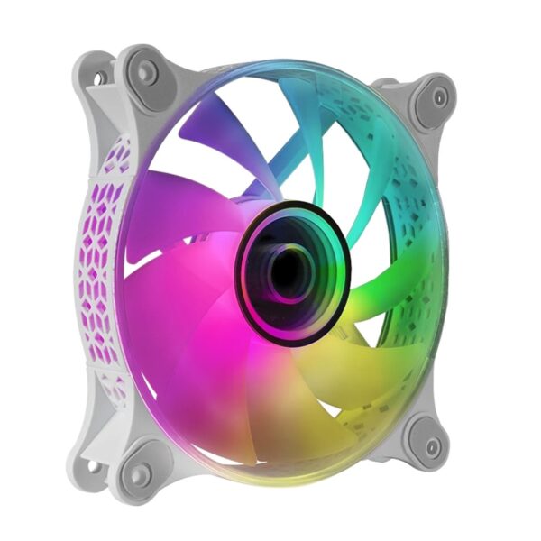 Ventilador caja mars gaming mf3d 120mm argb blanco