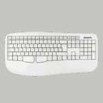 Phoenix k201 teclado ergonómico inalámbrico 2.4ghz blanco
