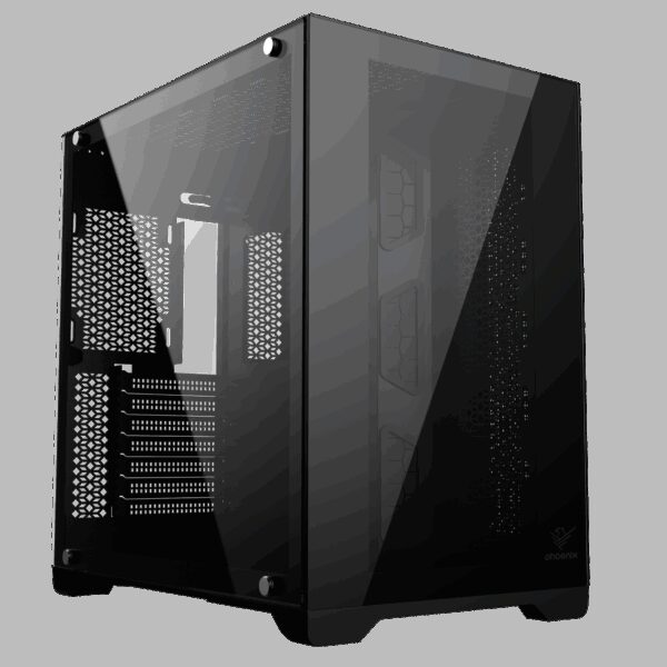 Caja ordenador phoenix gaming zephyr cubo atx doble cristal templado soporte gpu hasta 380mm