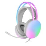 Auriculares mars gaming mh - glow jack 3.5mm rgb blancos - Imagen 3
