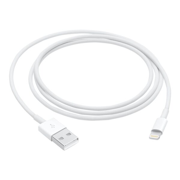 Cable original apple iphone usb tipo a a lightning 1m -  macho - macho -  blanco
