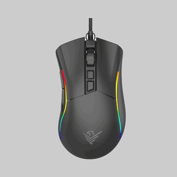 Ratón gaming phoenix void 12000 dpi de alto rendimiento negro rgb usb