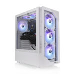 Caja ordenador gaming thermaltake view 200 tg snow atx 2 x usb 3.0 3 x 120mm argb - Imagen 2