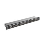 Patch panel lanberg 24 puertos 1u cat.6 sftp 19 pulgadas rack negro - Imagen 3