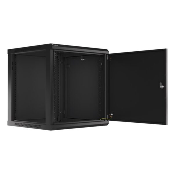 Armario lanberg mural rack 19 pulgadas 12u -  600x600 negro