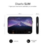 Funda para portatil subblim trendy sleeve neo mountain 13.3 pulgadas -  14 pulgadas - Imagen 3