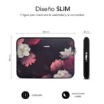 Funda subblim trendy sleeve para portatil 15.6 pulgadas neo flowers - Imagen 3