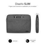 Funda subblim business laptop sleeve para portatil 13.3 pulgadas - 14 pulgadas gris - Imagen 3