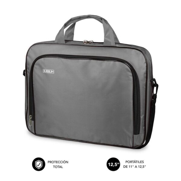 Maletin subblim oxford laptop para portatil 11 pulgadas - 12.5 pulgadas gris