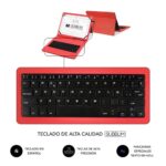 Funda + teclado subblim keytab pro para tablet 10.1 pulgadas rojo - Imagen 3