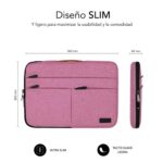 Funda subblim air padding 360 sleeve portatil 13.3 pulgadas - 14 pulgadas rosa - Imagen 3