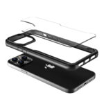 Funda muvit shockproof 2m para apple iphone 13 pro transparente - negra - Imagen 4
