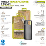Funda muvit recycletek para apple iphone 15 pro negra - Imagen 2