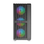 Caja ordenador mars gaming  mcvault atx argb cristal templado negro