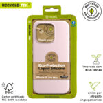 Funda muvit recycletek liquid silicone para apple iphone 16 pro max rosa - Imagen 4