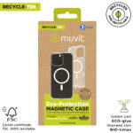 Funda muvit recycletek magsafe para apple iphone 16 pro max transparente - Imagen 3