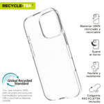 Funda muvit recycletek para apple iphone 16 pro max transparente - Imagen 2