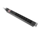 Regleta lanberg 1u 16a rack 19 pulgadas 8x socket iec c13 negro 2m - Imagen 2