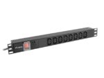Regleta lanberg 1u 16a rack 19 pulgadas 8x socket iec c13 negro 2m - Imagen 3