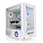 Caja ordenador gaming thermaltake ceres 350 mx atx argb cristal templado blanco