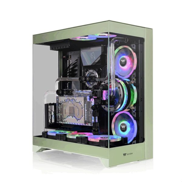 Caja ordenador gaming thermaltake cte e550 tg atx cristal templado verde