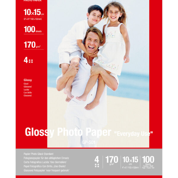 Papel fotografico canon gp - 501 10x15cm 100 hojas